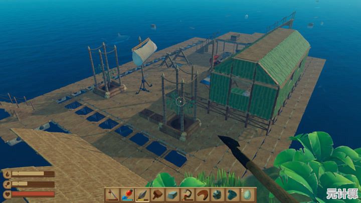 《木筏求生》海上冒险：谁不想在碧波万顷中建造自己的海上家园？
