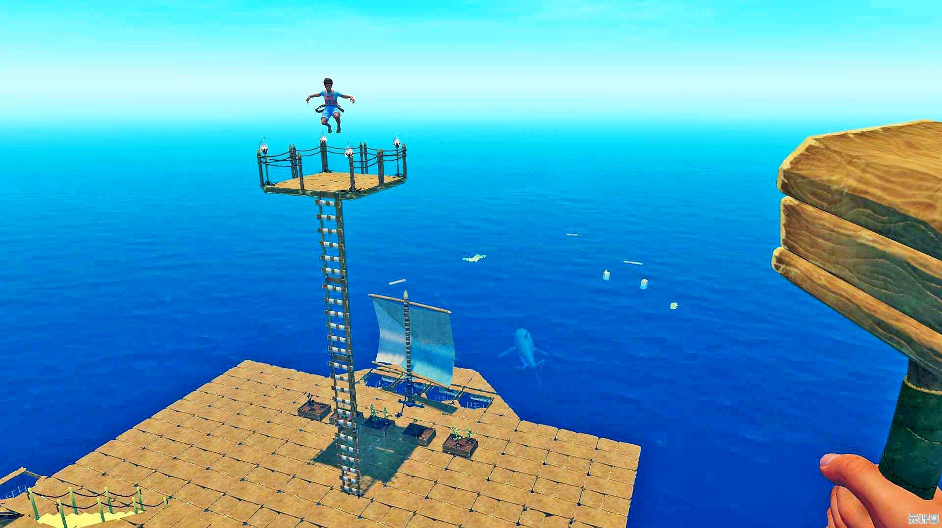 《木筏求生》海上冒险：谁不想在碧波万顷中建造自己的海上家园？